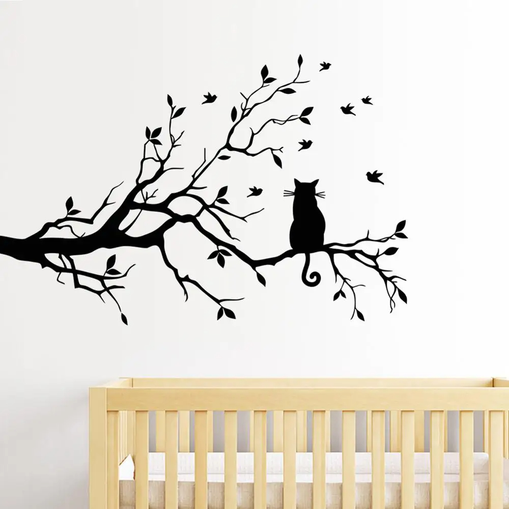 Cat Window Perch - Наклейка в виде кошки на телефон,