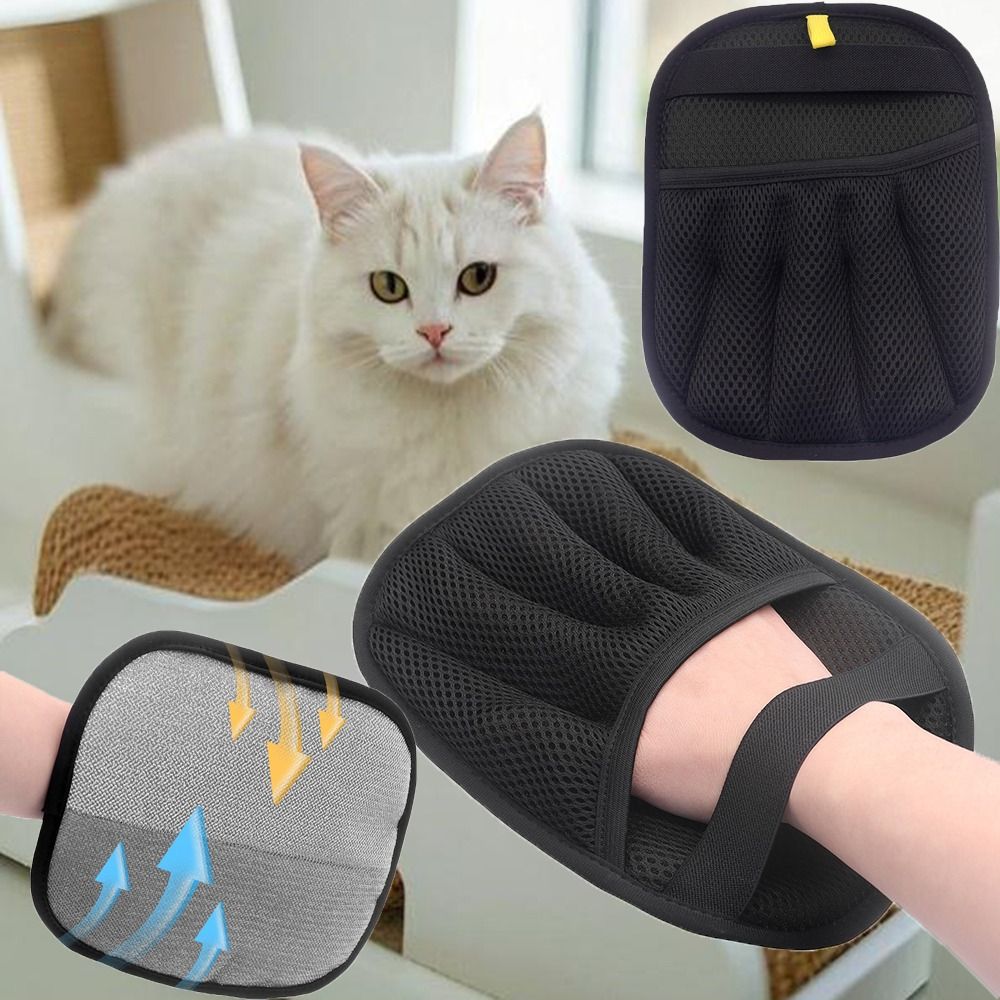 Pet Grooming Glove - Многоразовые перчатки для удаления шерсти животных,