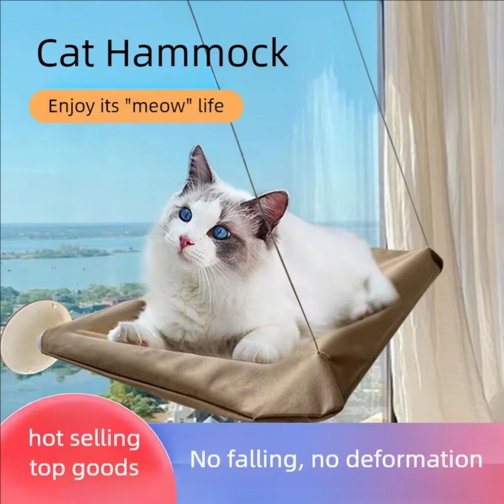 Cat Window Perch - Многофункциональная креативная подвесная лежанка для кошек: