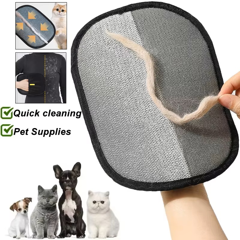 Pet Grooming Glove - Многоразовые перчатки для удаления шерсти животных,