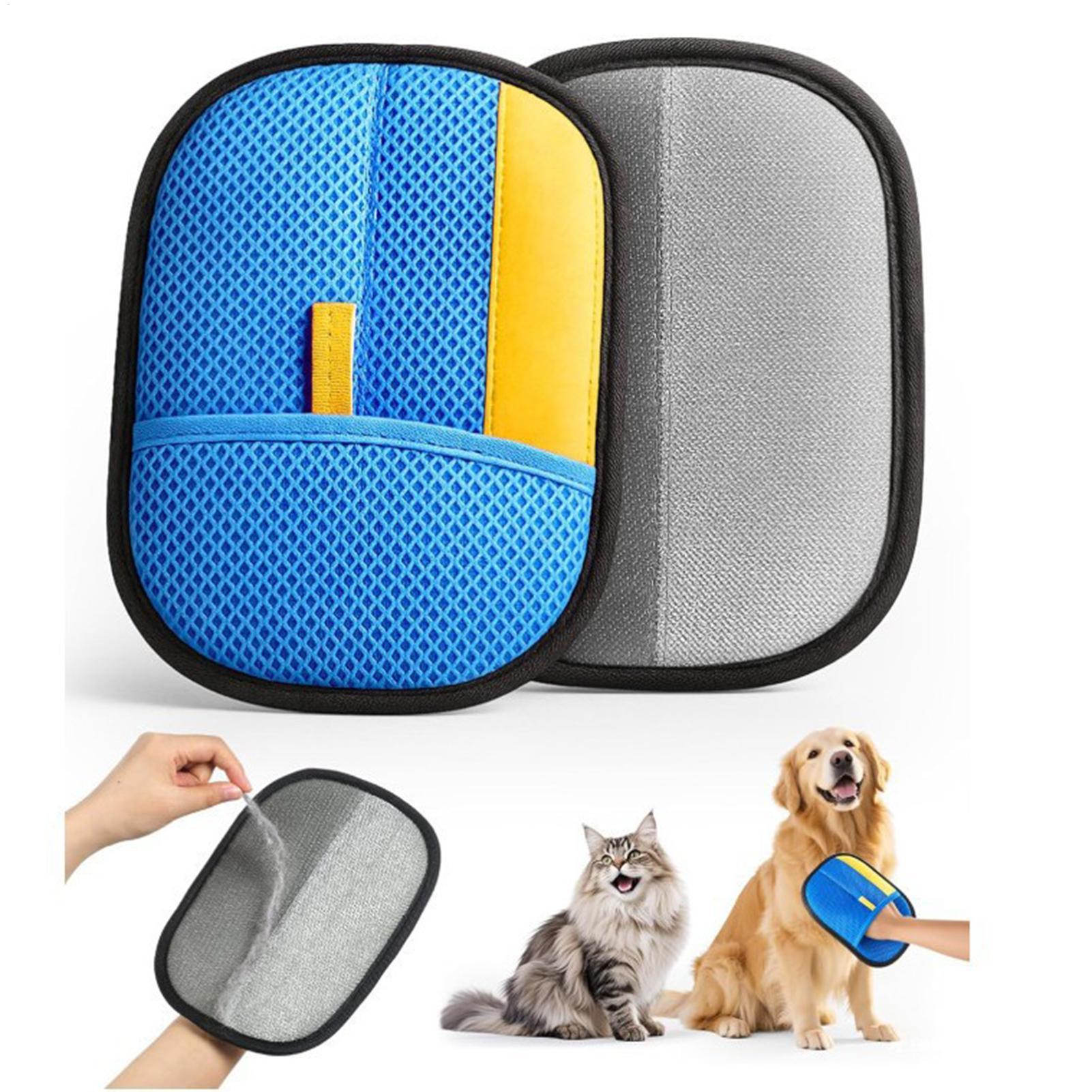 Pet Grooming Glove - Перчатки для удаления шерсти домашних животных,