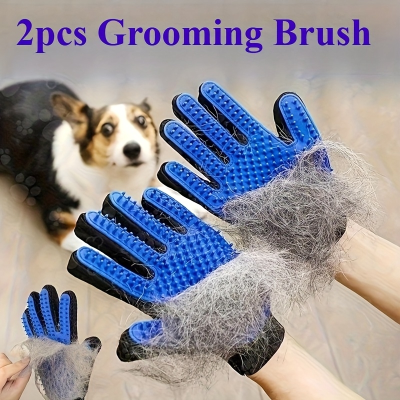 Pet Grooming Glove - 2 шт. перчаток для ухода за