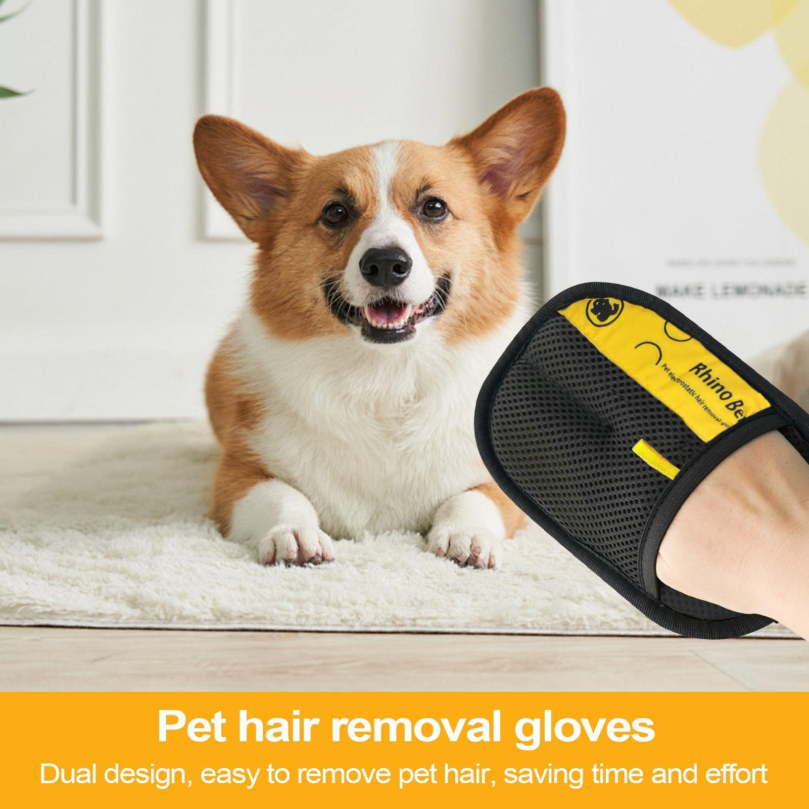 2 шт. перчатки для груминга ко – обзор и цена Pet Grooming Glove