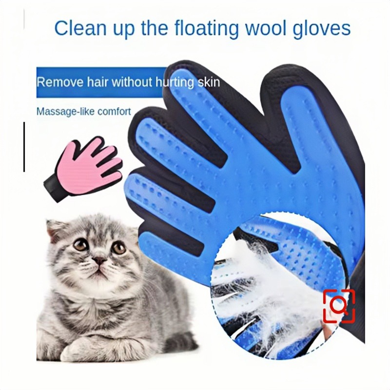 Перчатка-щетка для удаления ше – обзор и цена Pet Grooming Glove