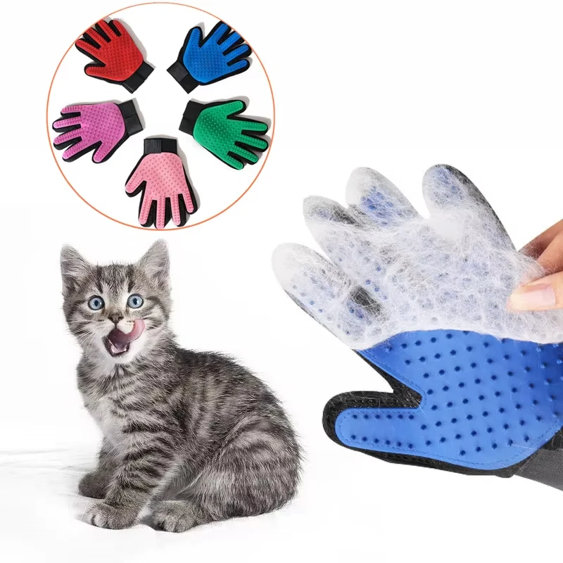 Перчатки для ухода за кошками, – обзор и цена Pet Grooming Glove