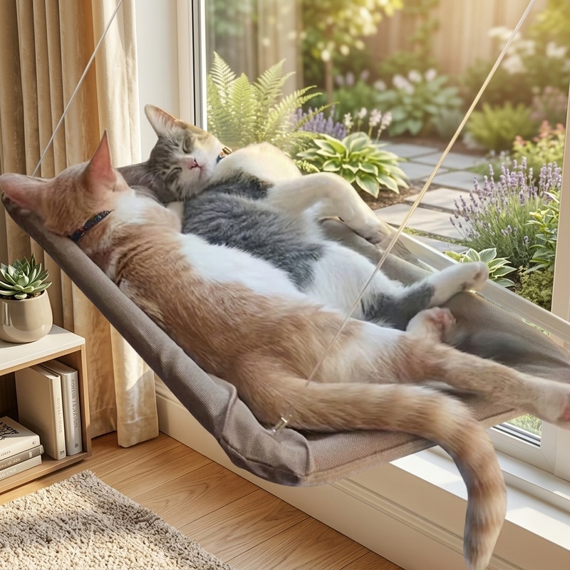 Ультрамягкий гамак-лежак для к – обзор и цена Cat Window Perch