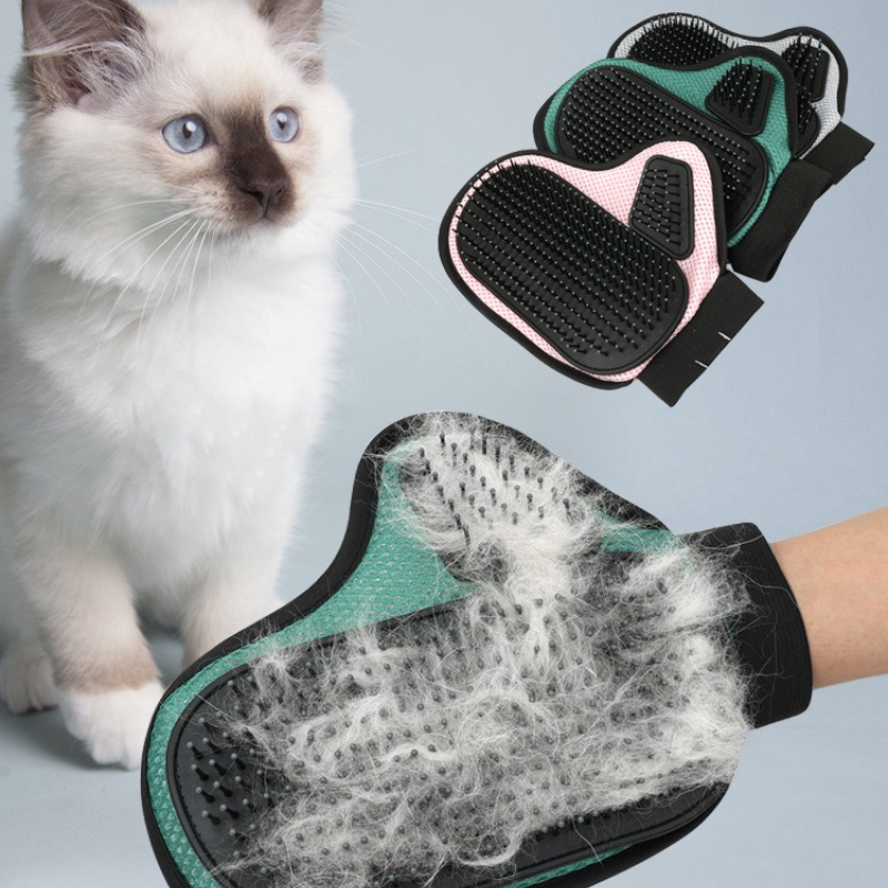 Перчатки для ухода за кошками, – обзор и цена Pet Grooming Glove