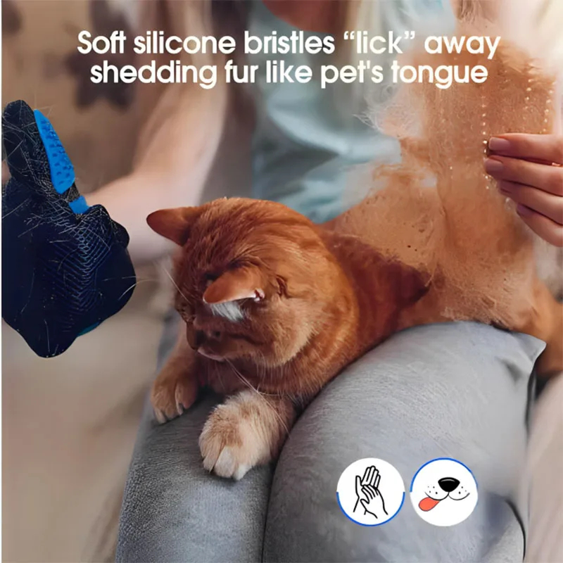 Перчатка-щетка для удаления ше – обзор и цена Pet Grooming Glove