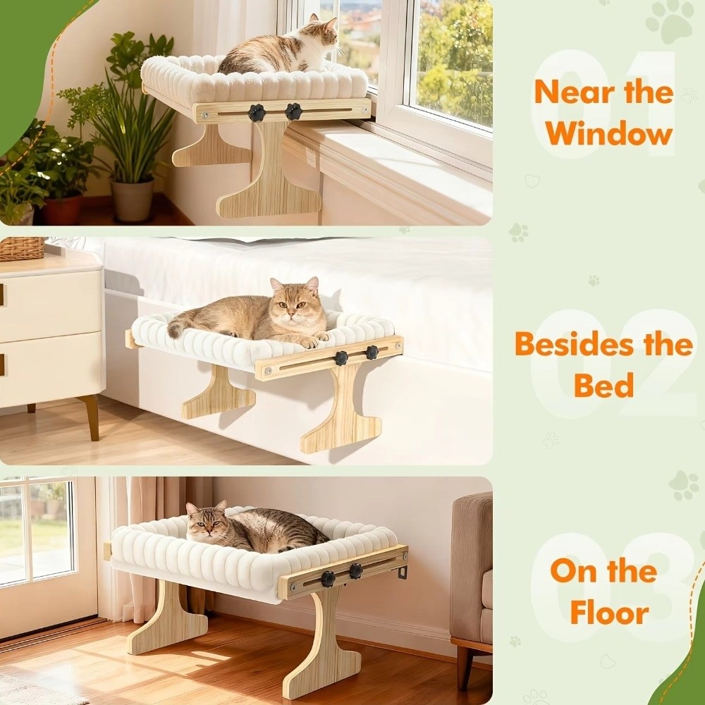 Легко собираемая регулируемая  – обзор и цена Cat Window Perch