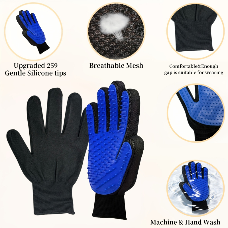 2 шт. перчаток для ухода за пи – обзор и цена Pet Grooming Glove