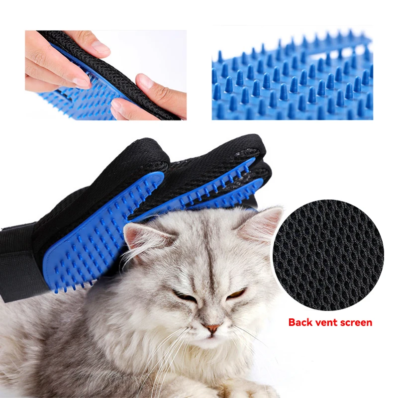 Перчатка-щетка для удаления ше – обзор и цена Pet Grooming Glove